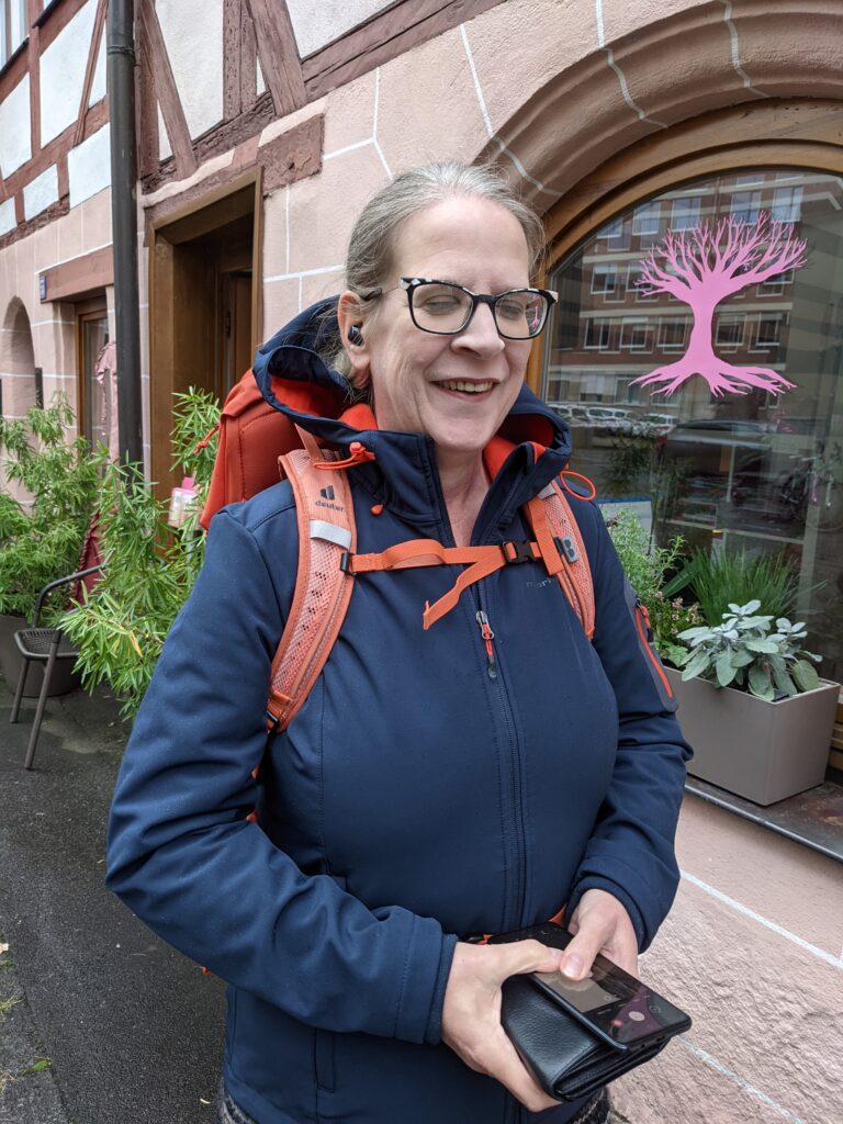 Mein Wanderrucksack in orange